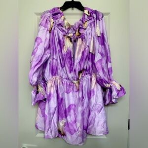 H&M floral off the shoulder dress